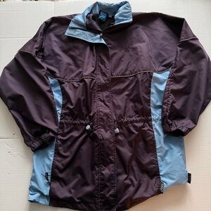 Asics HTF High Teck Fabric women's small purple vented mesh windbreaker jacket